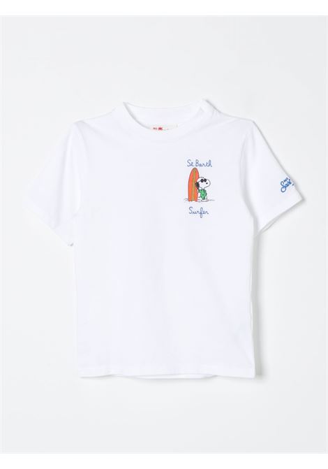 T-shirt con stampa SAINT BARTH | TSH0001 TSHIRT BOY02332F SNOOPY SURFER 01N EMB